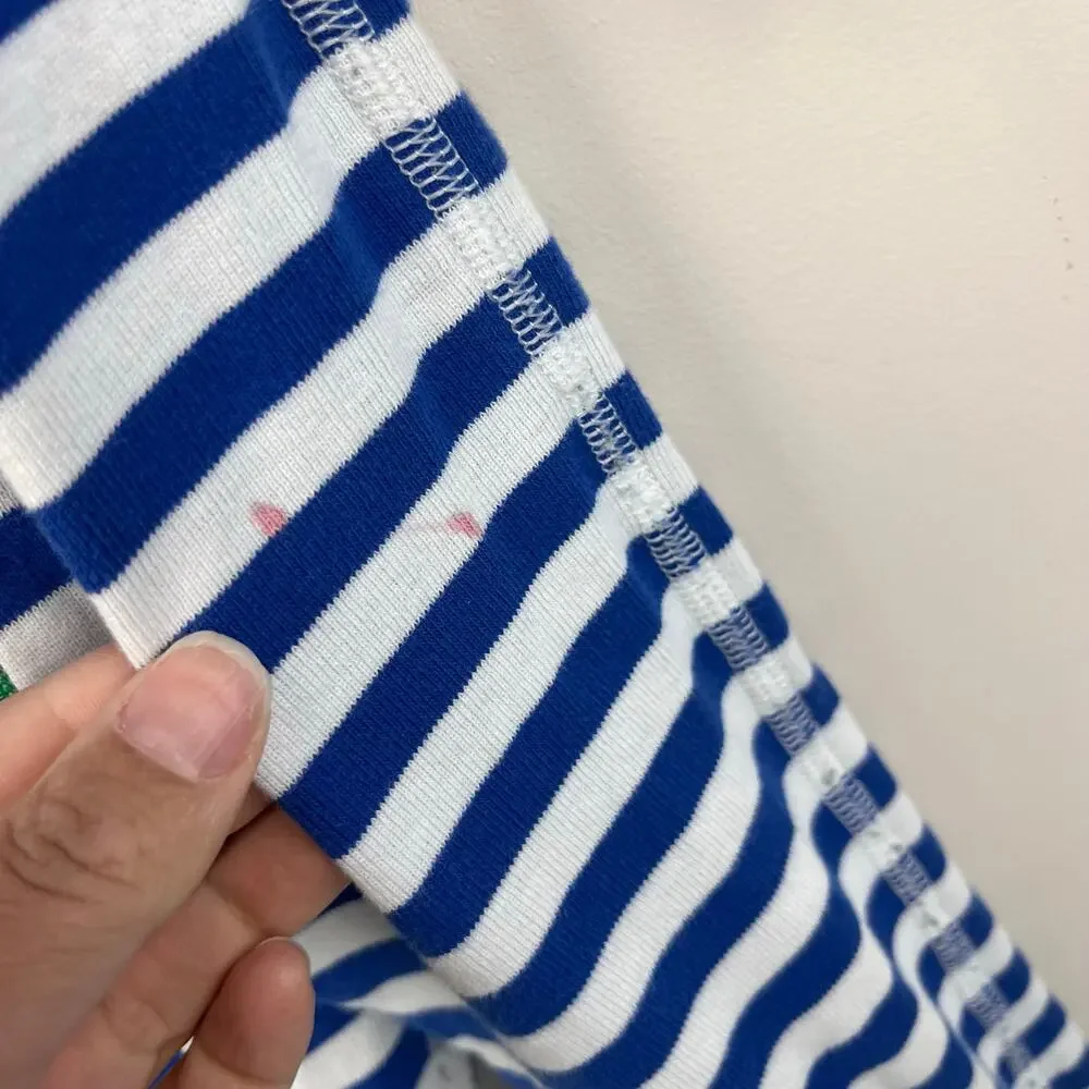 Hanna Andersson Blue Striped Pajamas 80 cm 18-24 Months